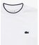 【オンライン限定】LACOSTE  オーバーサイズ 配色ラインリブ ロングスリーブTシャツ