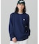 【オンライン限定】LACOSTE  オーバーサイズ 配色ラインリブ ロングスリーブTシャツ