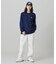 【オンライン限定】LACOSTE  オーバーサイズ 配色ラインリブ ロングスリーブTシャツ