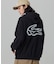 【オンライン限定】LACOSTE  オーバーサイズ フード刺繍ロゴ バックプリント プルオーバーパーカー