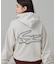 【オンライン限定】LACOSTE  オーバーサイズ フード刺繍ロゴ バックプリント プルオーバーパーカー