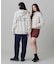 【オンライン限定】LACOSTE  オーバーサイズ フード刺繍ロゴ バックプリント プルオーバーパーカー