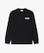 ブランドネームロゴグラフィックバックプリントロングスリーブTシャツ