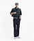 プレイフルブランドロゴレザーベルト