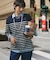 マリンストライプ ロングスリーブボーダーTシャツ RP 長袖Tシャツ