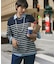 マリンストライプ ロングスリーブボーダーTシャツ RP 長袖Tシャツ
