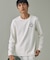 UVカット ワンポイントロゴ ロングスリーブ 長袖リブTシャツ