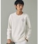 UVカット ワンポイントロゴ ロングスリーブ 長袖リブTシャツ