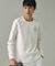 UVカット ワンポイントロゴ ロングスリーブ 長袖リブTシャツ
