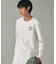 UVカット ワンポイントロゴ ロングスリーブ 長袖リブTシャツ