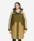 GORE-TEX ゴアテックス 防水 防風 透湿 PRIMALOFT プリマロフト中綿 カラーブロックダウンコート