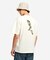 接触冷感 オーガニックコットン バックプリント半袖Tシャツ