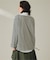 ストライプ  ボートネック ロングスリーブTシャツ