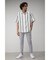 MULTI STRIPE CREPE WEAVE SHIRT