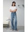 AZUL DENIM ハイウエストワイドデニム