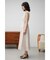 ウエスト切替袖ギャザーノースリーブワンピース