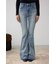 AZUL DENIM ラインストーンフレアデニム