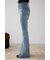 AZUL DENIM ラインストーンフレアデニム