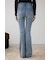 AZUL DENIM ラインストーンフレアデニム