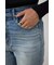 AZUL DENIM ラインストーンフレアデニム