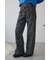 AZUL DENIM 起毛ツイルレオパードデニム