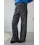 AZUL DENIM 起毛ツイルレオパードデニム