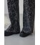 AZUL DENIM 起毛ツイルレオパードデニム