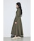 ウエストマークロングシャツワンピース