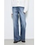 AZUL DENIM センタープレスフレアデニム ショート丈