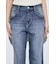 AZUL DENIM センタープレスフレアデニム ショート丈