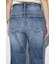 AZUL DENIM センタープレスフレアデニム ショート丈