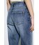 AZUL DENIM センタープレスフレアデニム ショート丈