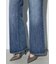 AZUL DENIM センタープレスフレアデニム ショート丈