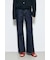 AZUL DENIM センタープレスフレアデニム ショート丈
