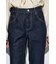 AZUL DENIM センタープレスフレアデニム ショート丈