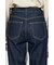 AZUL DENIM センタープレスフレアデニム ショート丈