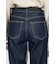 AZUL DENIM センタープレスフレアデニム ショート丈