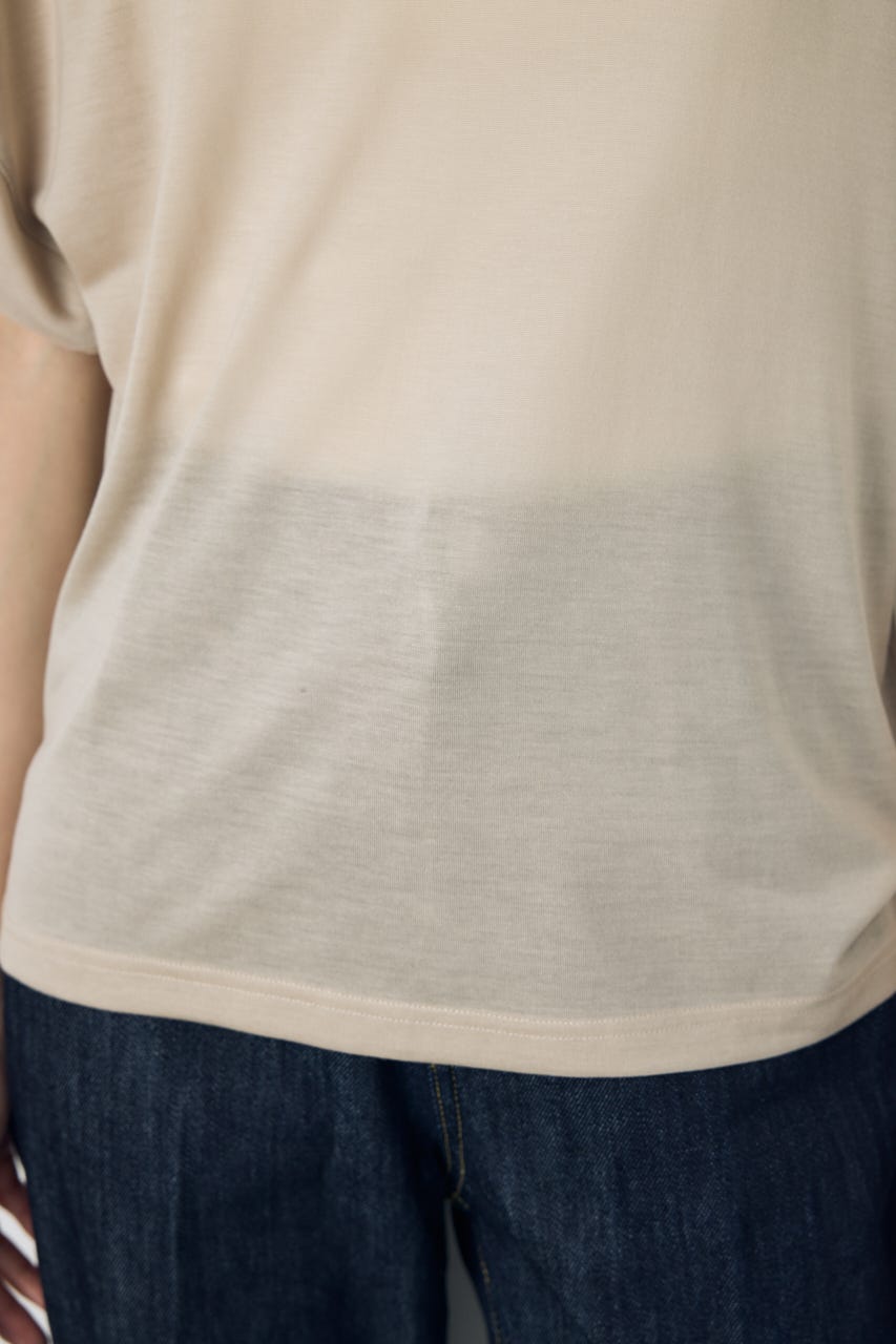 ドレープフレンチスリーブTシャツ
