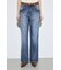 AZUL DENIM センタープレスフレアデニム