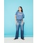 AZUL DENIM センタープレスフレアデニム