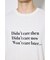 引き揃え天竺Didn't care Tシャツ