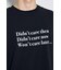 引き揃え天竺Didn't care Tシャツ