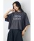 ドロップショルダーロゴ5分袖Tシャツ