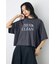 ドロップショルダーロゴ5分袖Tシャツ
