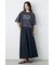 ドロップショルダーロゴ5分袖Tシャツ