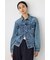 【セットアップ対応】AZUL DENIM タイトフィットデニムジャケット