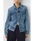 【セットアップ対応】AZUL DENIM タイトフィットデニムジャケット