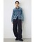 【セットアップ対応】AZUL DENIM タイトフィットデニムジャケット