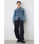 【セットアップ対応】AZUL DENIM タイトフィットデニムジャケット