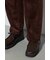 【セットアップ対応】フェイクスエードテーパードイージーパンツ